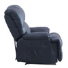 Luxury Style Black Leather Comfortable Upholstery Living Room Single Sofa Recliner