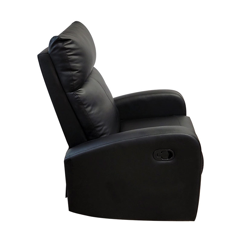 Italian Style Black PU Leather Living Room Lounge Relax Armchair Reclinable